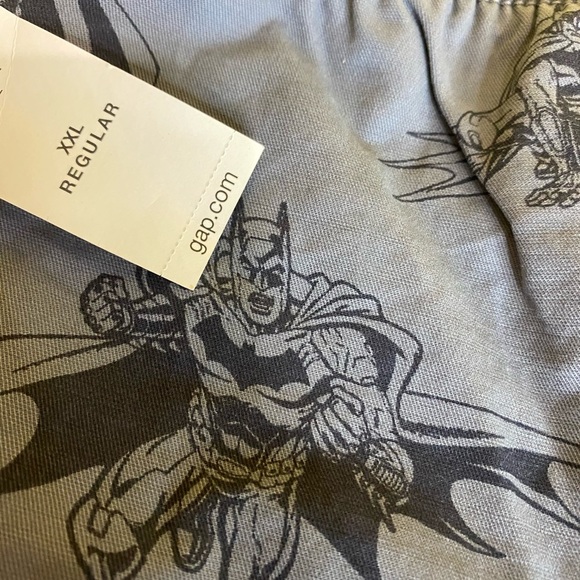 Gray & Blue Pull-on Cotton Shorts with DC Comics Batman. Gap Kids 14-16 NWT - Picture 9 of 15